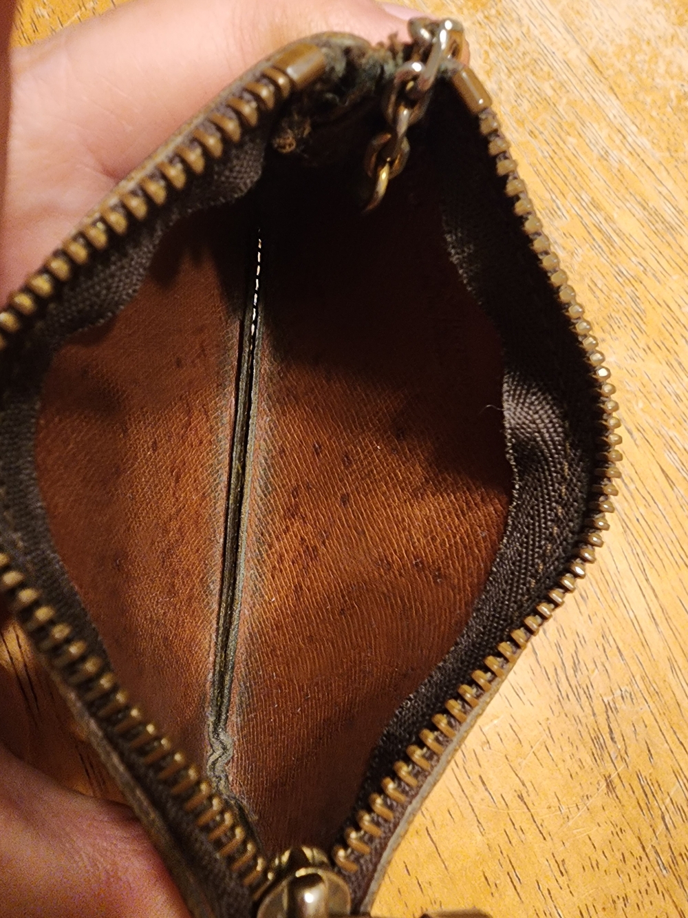 Louis Vuitton Monogram Key Pouch in Brown with Silver-Tone Hardware - Picture 14 of 15